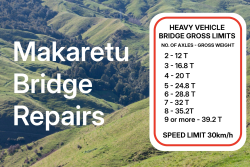 Makaretu Bridge weight restrictions