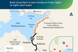 Overnight closures ahead for SH38 to complete underslip recovery work