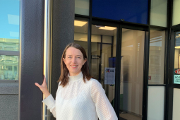 Laitinen outside Hawkes Bay Business Hub where she will be based in her new role