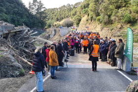 First vehicles begin their journey between Wairoa and Napier on SH2