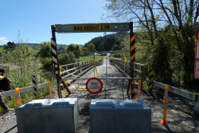 Please stay away from damaged bridges