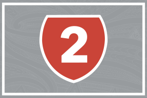 Priority give way on the way for temporary bridge at Waikare Gorge