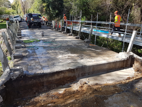 Barker Bridge Construction