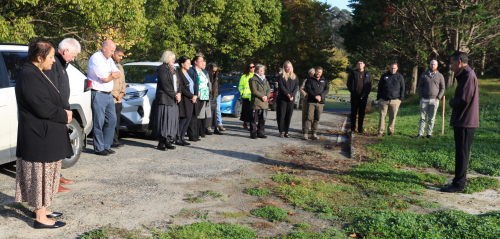 Mortuary waste site blessing