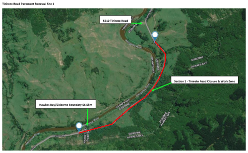 Tiniroto Rd closure 1