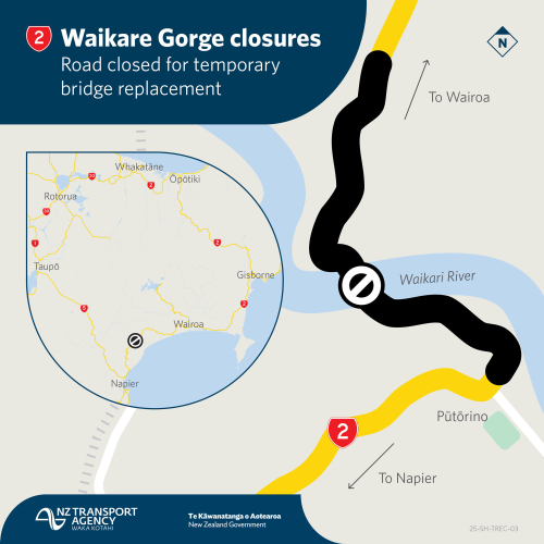 Waikare Bailey bridge replacement
