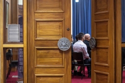 door at council chambers