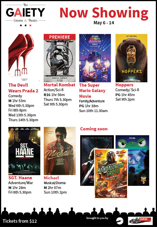 Gaiety Theatre 7 May - 14