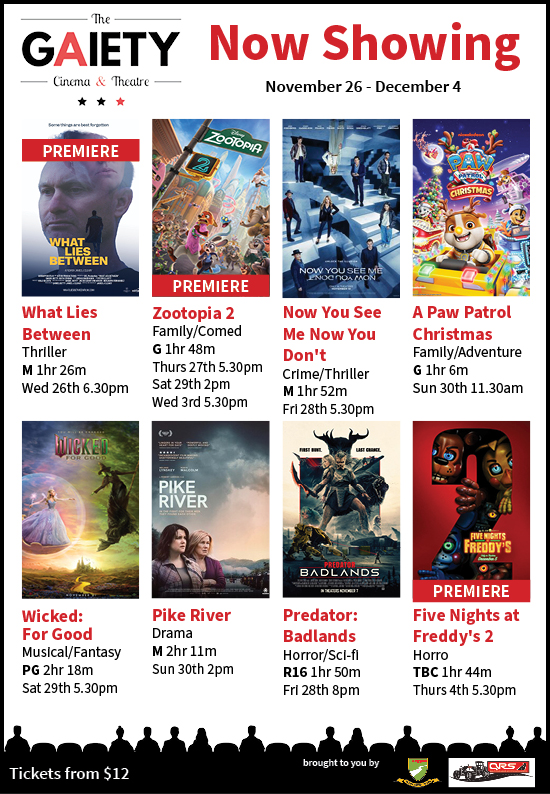 Gaiety Theatre Schedule - 26 - 4