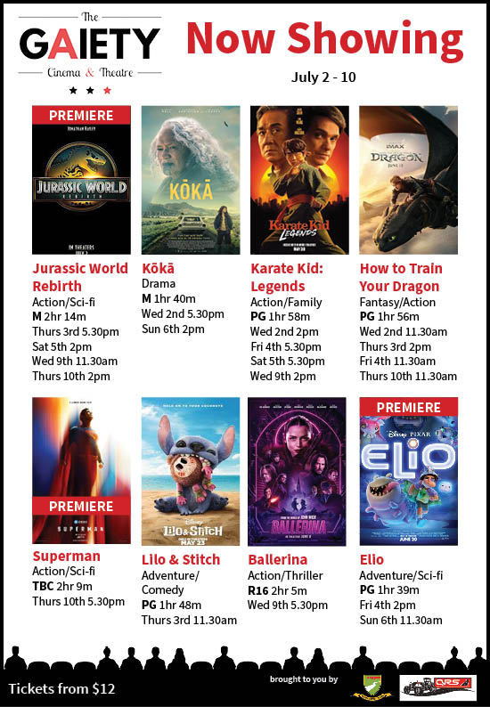 Gaiety Theatre Schedule