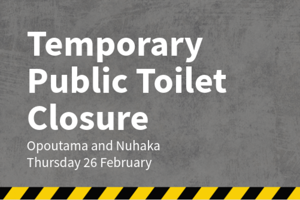 Temporary Public Toilet Closure