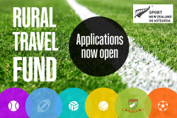 Sport NZ Rural Travel Fund