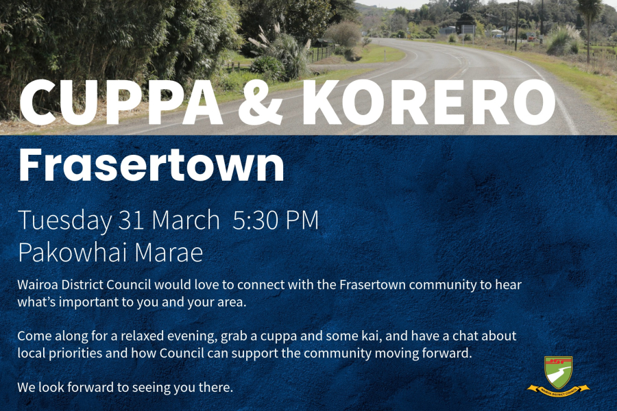 Cuppa & Korero - Frasertown