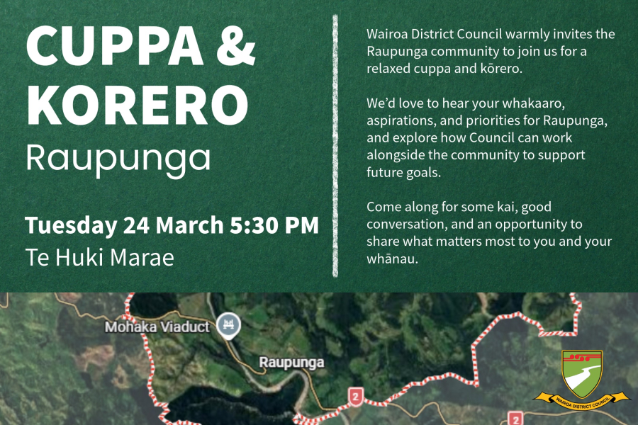 Cuppa & Korero - Raupunga