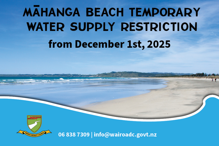 Mahanga Water Supply Restrictions