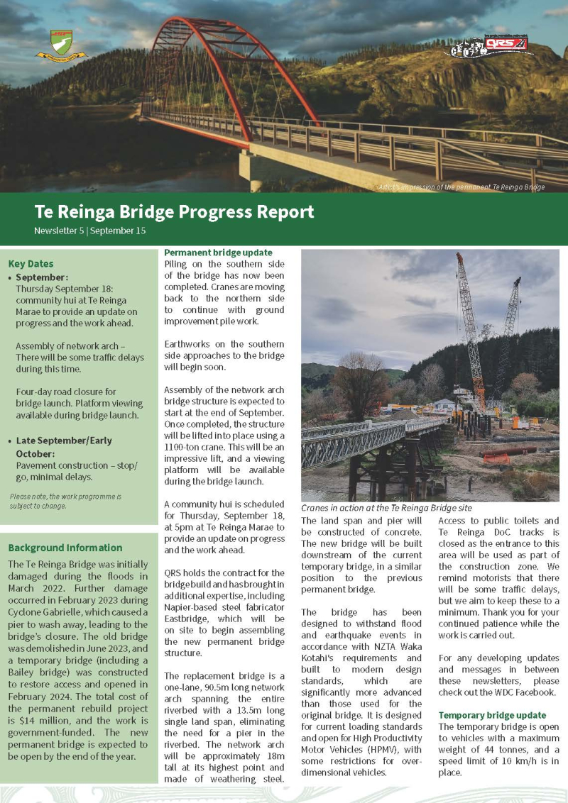 Te Reinga Newsletter 5