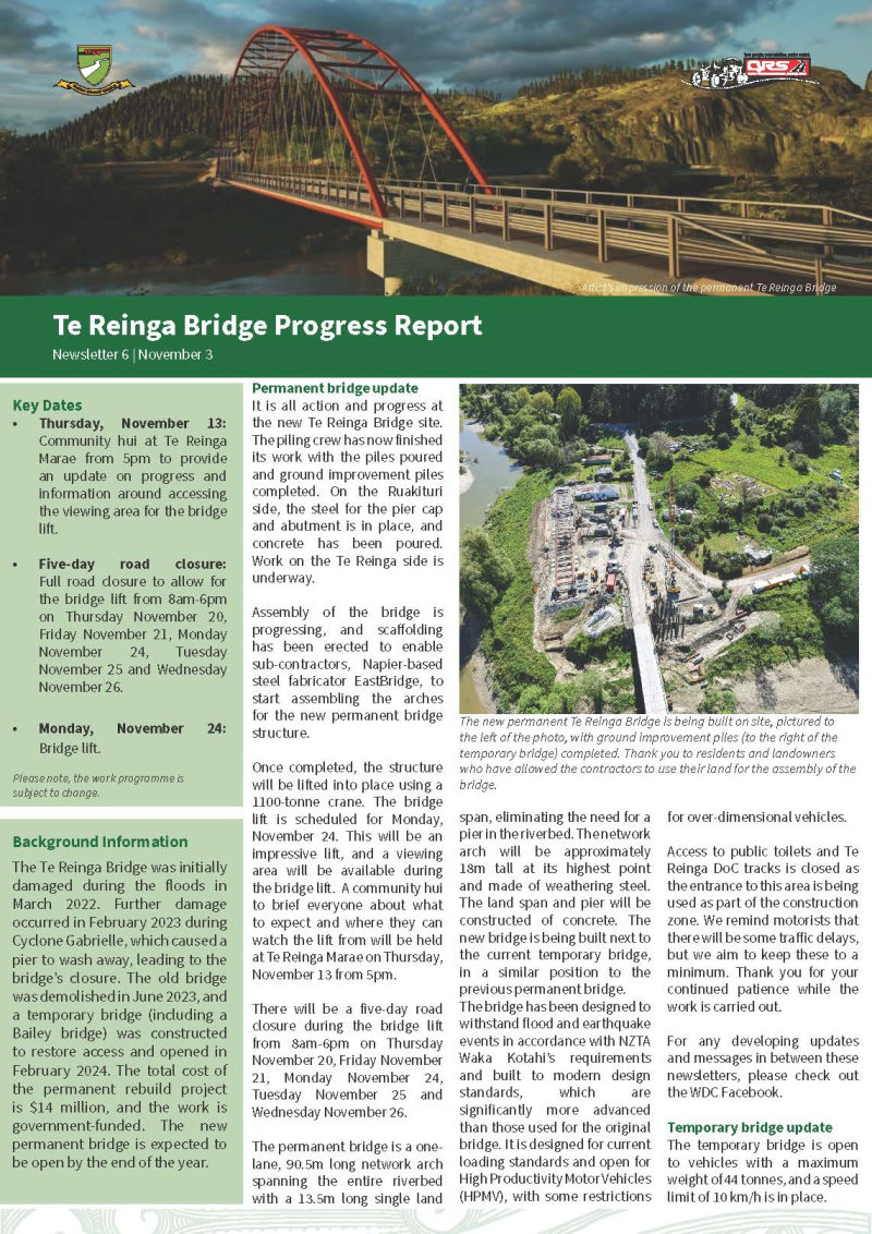 Te Reinga Newsletter 6