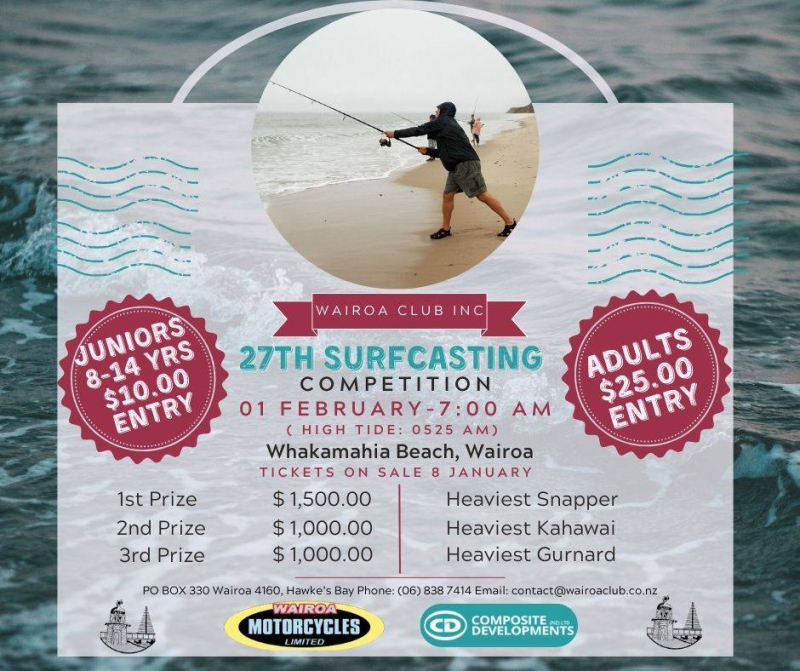 Wairoa Club Surfcasting Comp