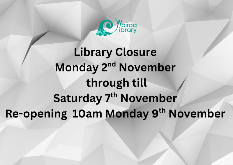 Wairoa Library - November Closure
