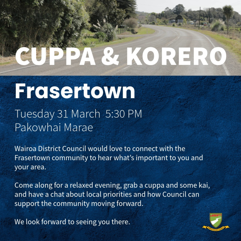 Cupp & Korero - Frasertown